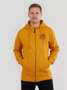 Fundango West Point Hooded Pullover férfi kapucnis pulóver sárga színben 1