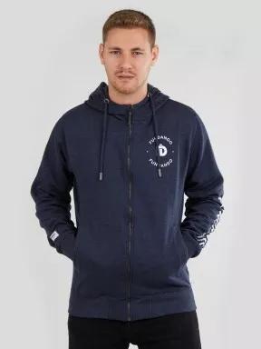 Fundango West Point Hooded Pullover férfi kapucnis pulóver kék színben 1